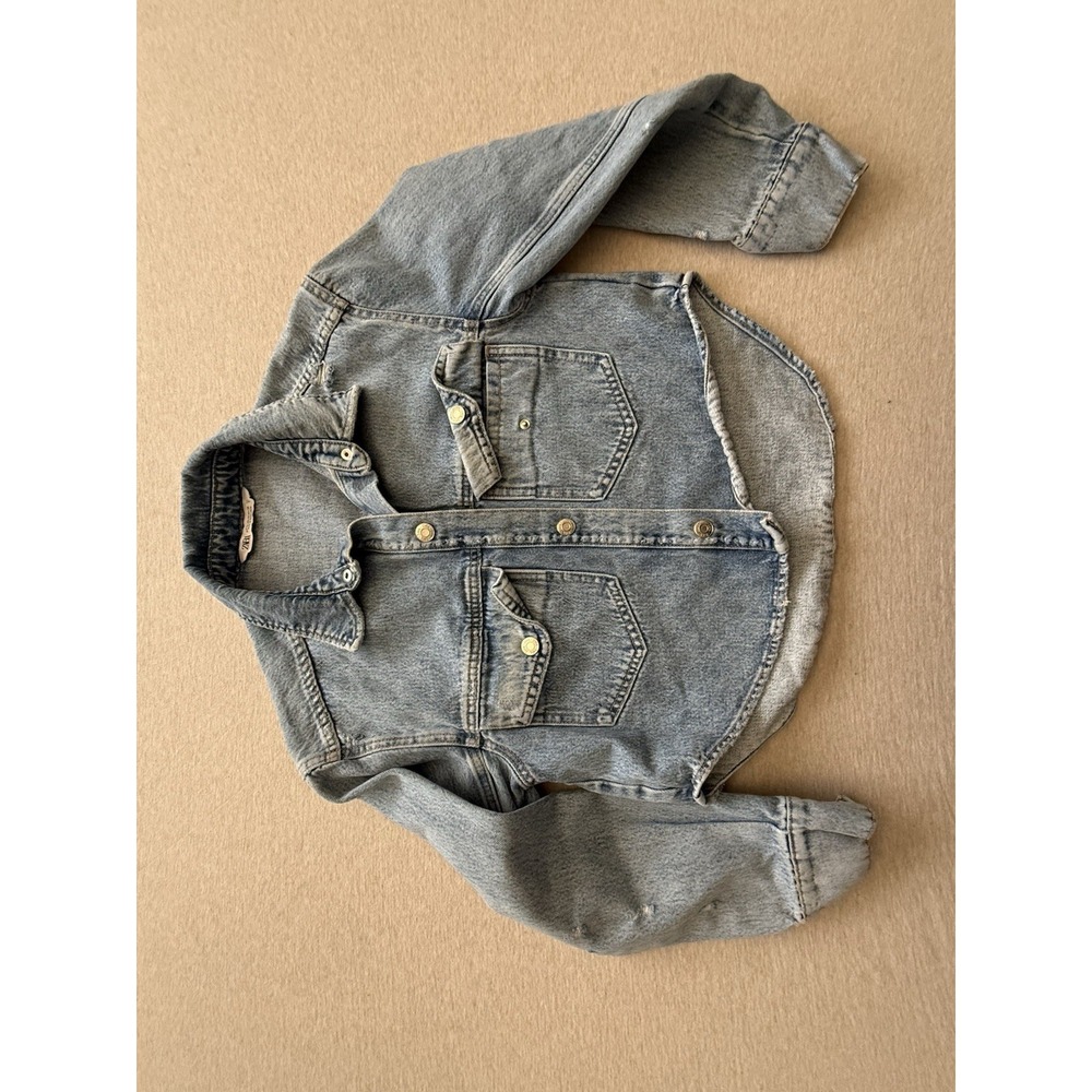 ZARA woman's XS BLUE JEAN JACKET. cropped